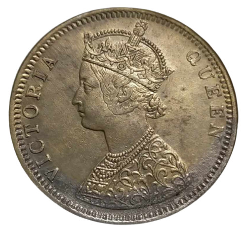 Una rupia 1875 - ., india