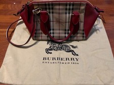 Bauletto Burberry rosso originale