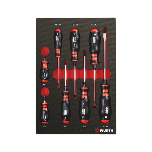 Cacciaviti set 8pz tappetino - cacciaviti,