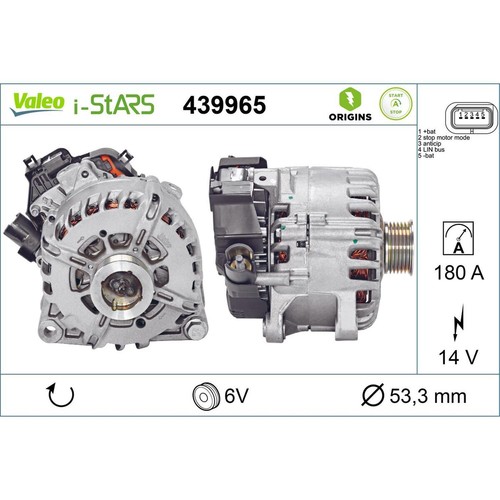 Alternatore valeo val439965 - alternatore,