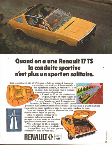 Pub renault 1973 - 17,