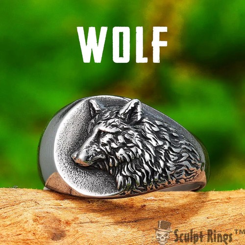 Anello lupo sculpt rings - anello, rings™