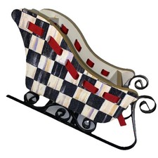 Fioriera a slitta natalizia