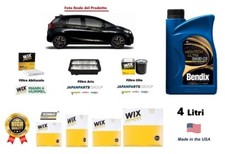 Kit Filtri tagliando + Olio per Honda Jazz IV GK 1.3 75 Kw 102 Hp Cv