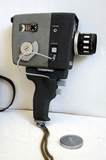 CINEPRESA ELMO 8-S ZOOM AUTO EYE JAPAN SUPER 8 CAMERA VINTAGE ANNI 70 SPACE AGE