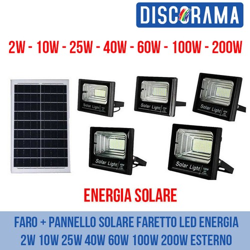 Faro pannello solare faretto - pannello,