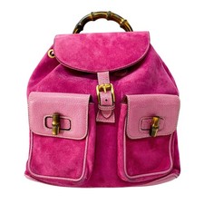 Zaino Gucci in camoscio rosa
