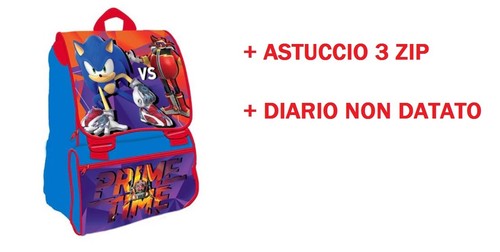 Zaino sonic scuola elementare - sonic,