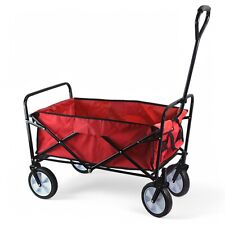 CARRELLO PIEGHEVOLE TRASPORTO RUOTE METALLO SALVASPAZIO SPIAGGIA GIARDINO  85 KG
