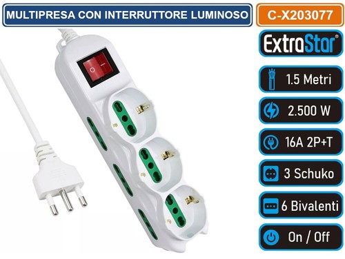 Multipresa posti 6 - 9,