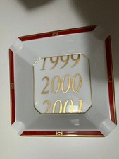 Cartier Limoges posacenere porcellana Nuovo millennio 1999 2000 2001 Originale