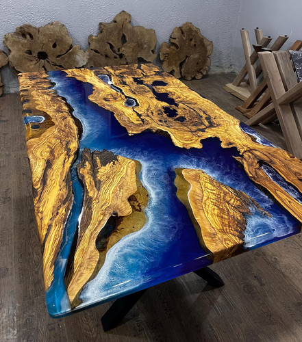 Tavolo epossidico oceano