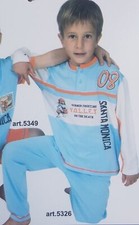 Pigiama lungo serafino orlato