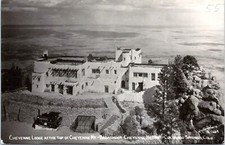 RPPC Cheyenne Lodge, Colorado Springs CO - Cartolina fotografica Sanborn