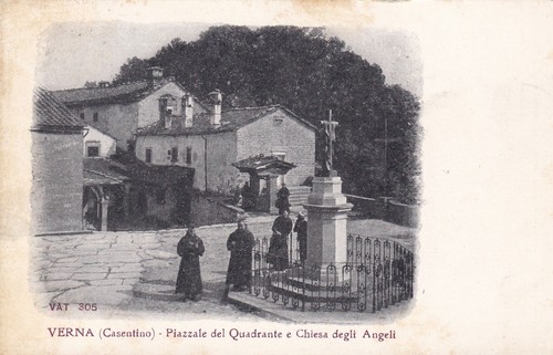 Cartolina arezzo verna - arezzo, ,verna