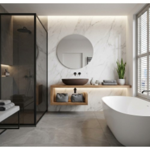 Piano mobile bagno sospeso - bagno,