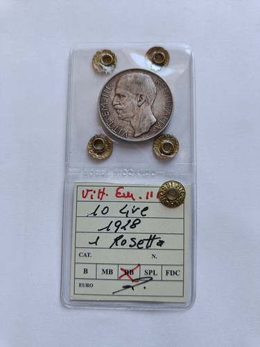 Lire biga 1928 - biga, rosetta