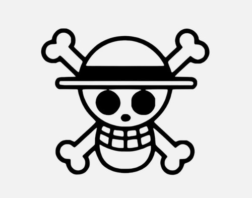 Adesivo one piece ruffy - piece,