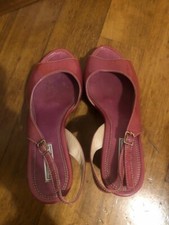 sandalo donna con zeppa Vicmatié, nr. 38, colore fucsia scuro