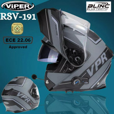 Casco Moto Modulare Pieghevole Viper RSV191 con Blinc Bluetooth ECE Pinlock