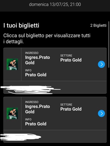 Biglietti prato gold - biglietti,