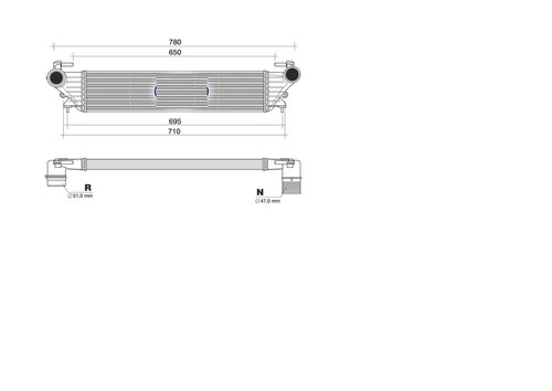 Intercooler fiat 500l tipo - fiat,