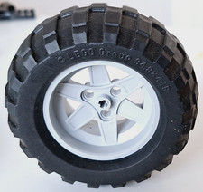 Lego Rad Reifen 94,8x44R neu hellgrau 3 Loch 44772c02 Zubehör 8284 8297 8284