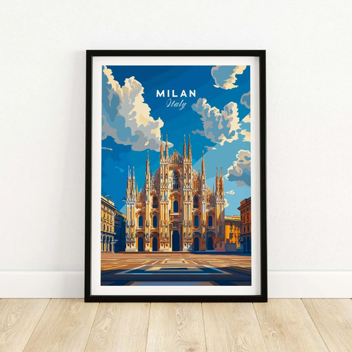 Stampa viaggio milano poster - viaggio,