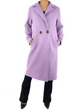 Cappotto Lungo Donna Invernale Doppiopetto con Bottoni e Tasche (cod. 6586)