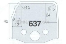 Coppia coltelli sagomati - coppia,