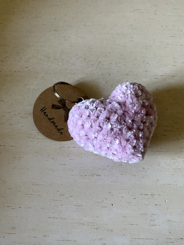 Portachiavi cuore amigurumi - , in