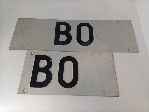 Coppia targhe vintage - coppia, bo