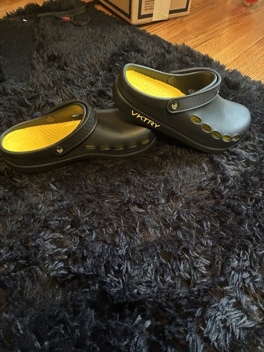 Vktry sandali uomo nero - sandali, nero/giallo