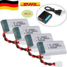 4 x 300 mAh 3,7 V 25 C batteria Lipo XH2,54 spina caricabatterie per mini RC quadricottero 