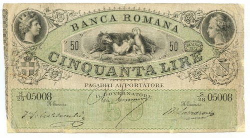Lire banca romana - lire,