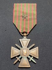 T3*/25 (REF27746) medaglia militare croce di guerra 1914 1917 ww1 medaglia fr...