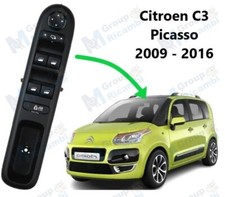 Citroen C3 Picasso Interruttori Pulsantiera Alzacristallo Sinistro Alzavetri