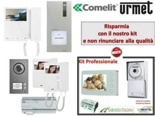 KIT VIDEOCITOFONO MARCHE - URMET -  COMELIT - MONOFAMILIARE BIFAMILIARE