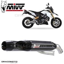 Scarico doppio APRILIA DORSODURO 1200 2016 MIVV Suono Nero