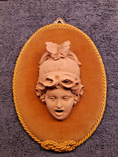 MASCHERA  Terracotta  da appendere 10x6 cm circa