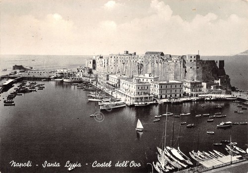 Cartolina napoli santa - napoli, lucia