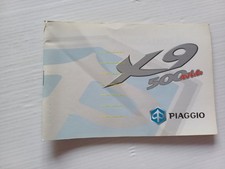 Piaggio X9 500 ie 4V 2001 manuale uso manutenzione libretto italiano originale