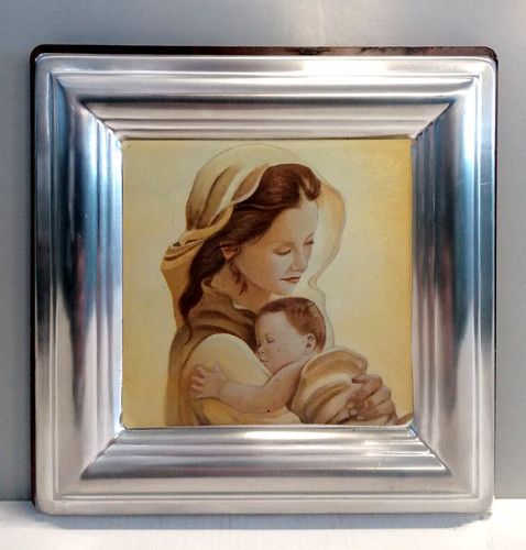 Quadro argento madonna con - quadro, argento,