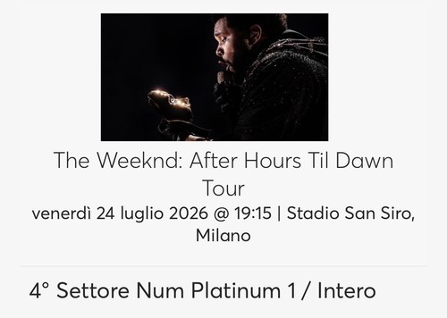 Biglietto per concerto di - biglietto,