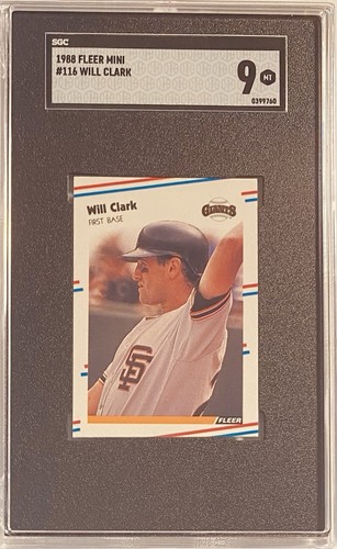 1988 fleer mini will - will, clark
