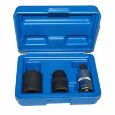 Set 3pz chiavi a bussola rinforzate  pentagonali per freni attacco 1/2"