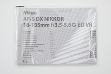 GUIDA NIKON AF-S DX NIKKOR 18-105mm f/3.5-5.6 G ED VR - (per parti di ricambio)