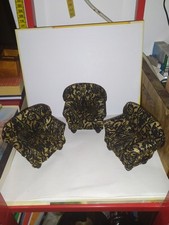 3 vecchie poltrone - 1920 circa - - casa delle bambole - casa delle bambole - scuola