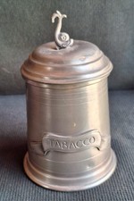 Vintage BARATTOLO Contenitore Per TABACCO in peltro anni 50