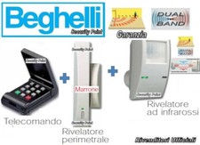 BEGHELLI INTELLIGENT 3 PEZZI! PERIMETRALE 8073 VOLUMETRICO 8154 TELECOMANDO 8074